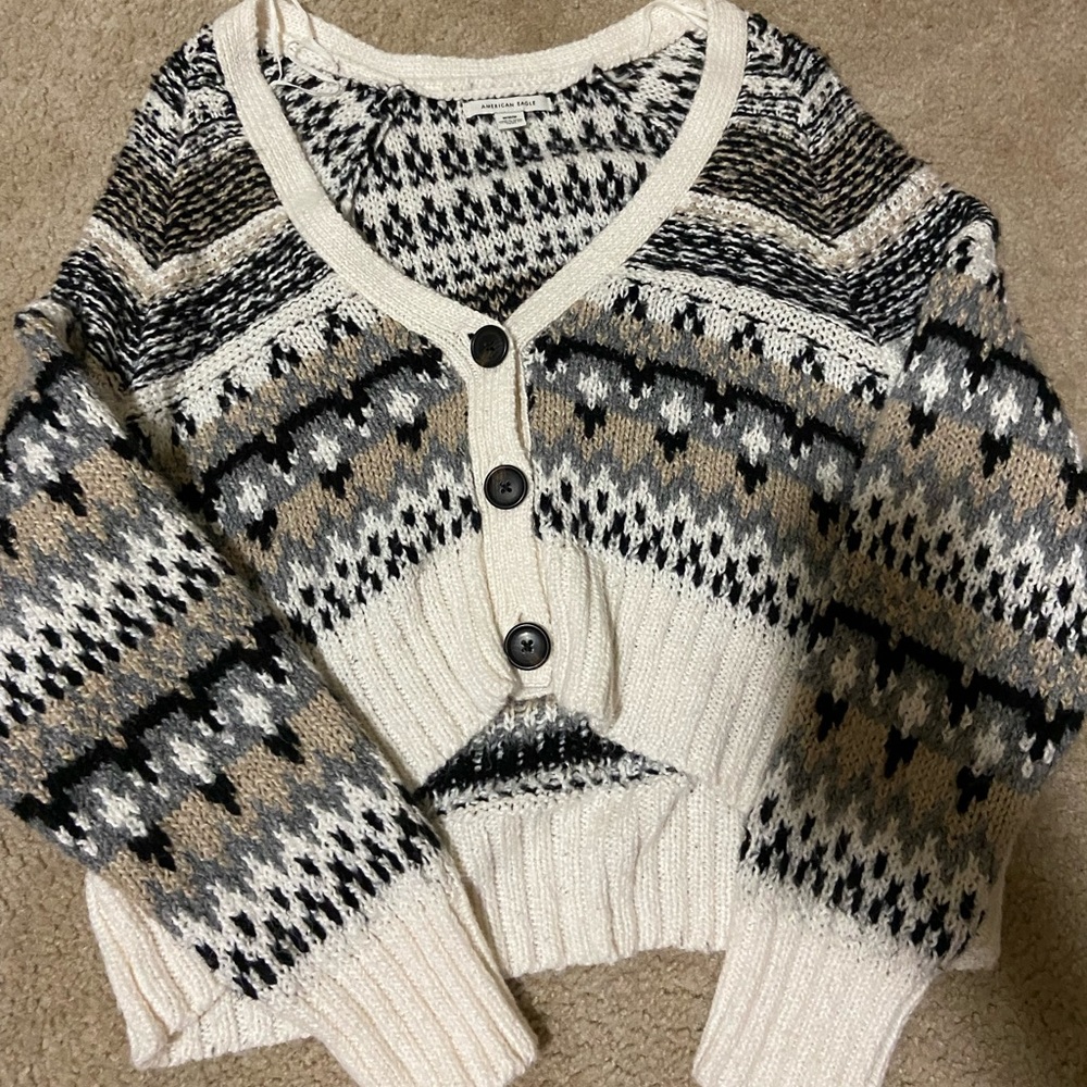 American eagle cropped cardigan